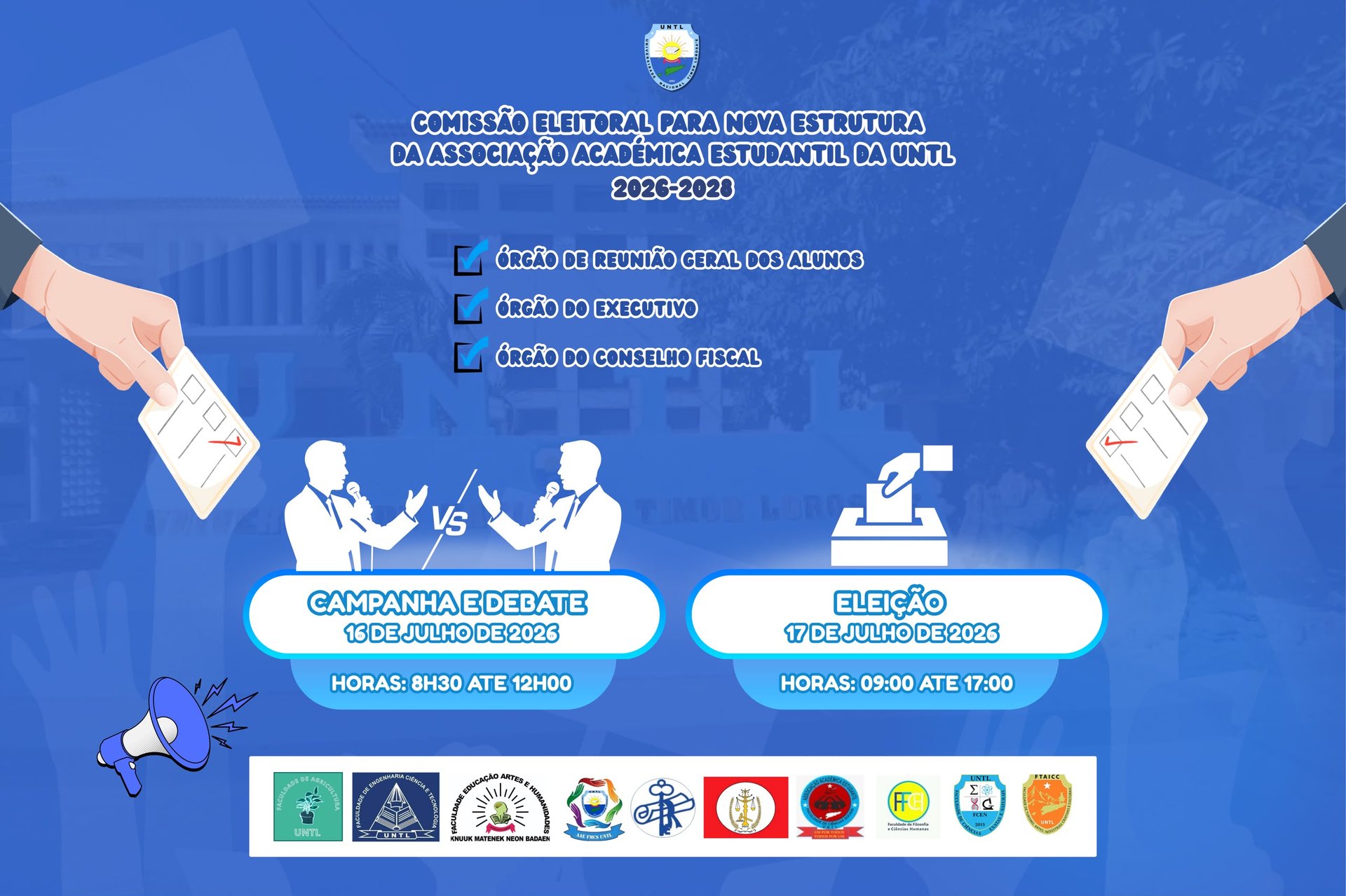 ANÚNSIU IMPORTANTE: KANDIDATURA  ADMITIDU BA MANDATU 2026-2028